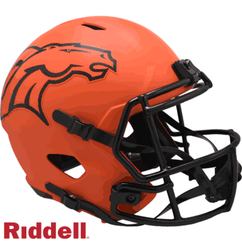 Denver Broncos NFL Helmet Riddell Replica Full Size Speed Style Rave Alternate RAVE