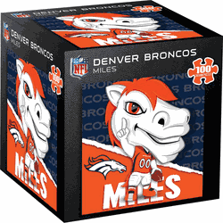 Denver Broncos NFL Mascot 100 Piece Square Puzzle