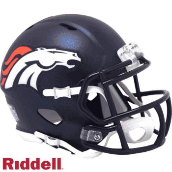 Denver Broncos NFL Mini Speed Football Helmet NEW FOR 2024