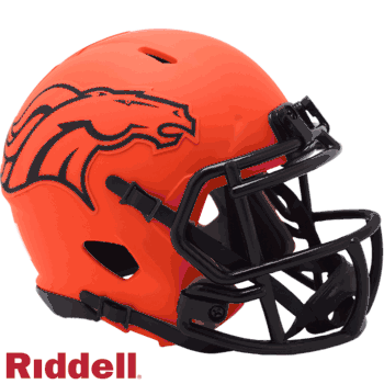 Denver Broncos NFL Mini Speed Football Helmet RAVE