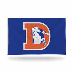 Denver Broncos Orange D - Horse 3' x 5' Banner Flag