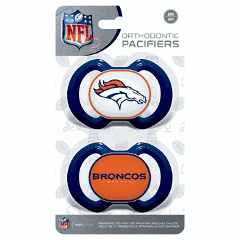 Denver Broncos Pacifier 2-Pack