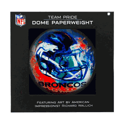 Denver Broncos Paperweight Domed