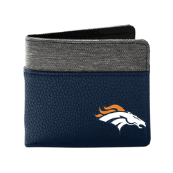 Denver Broncos Pebble BiFold Wallet NAVY (S)