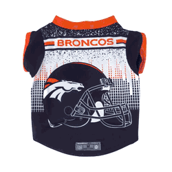 Denver Broncos Pet Performance Tee Shirt Large