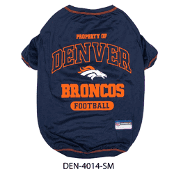 Denver Broncos Pet Tee Shirt Small