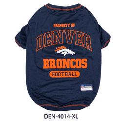 Denver Broncos Pet Tee Shirt X-Large