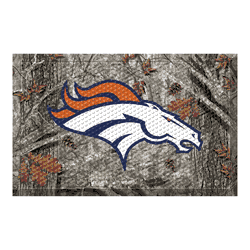 Denver Broncos Rubber Scraper Door Mat Camo