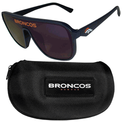 Denver Broncos Shield Sunglasses with Case