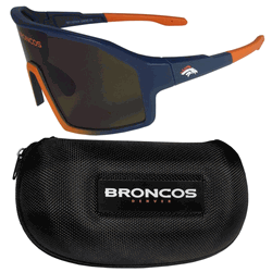 Denver Broncos Shield Sunglasses with Case
