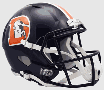 Denver Broncos Speed Replica Full Size Football Helmet Color Rush