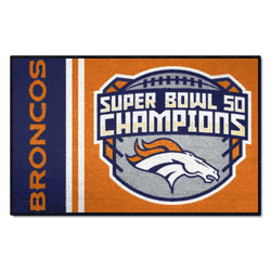 Denver Broncos Starter Mat Accent Rug - 19in. x 30in., 2016 Super Bowl L Champions