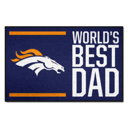 Denver Broncos Starter Mat Accent Rug - 19in. x 30in. World's Best Dad Starter Mat