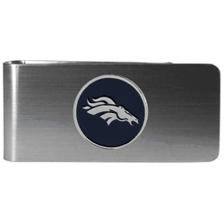 Denver Broncos Steel Money Clip, Round