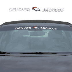 Denver Broncos Sun Stripe Windshield Decal 3.25 in. x 34 in.
