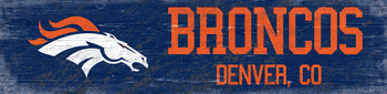 Denver Broncos Team Name Sign