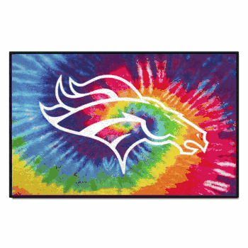 Denver Broncos Tie Dye Starter Mat Accent Rug - 19in. x 30in.