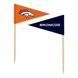 Denver Broncos Toothpick Flags