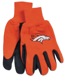 Denver Broncos Two Tone Youth Size Gloves