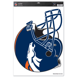 Denver Broncos Ultra Decal 11in x 17in - Helmet