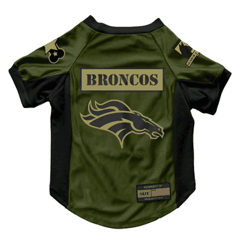 Denver Broncos Valor Pet Stretch Jersey - XS
