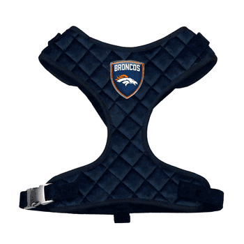 Denver Broncos Velvet Pet Harness - XS