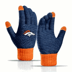 Denver Broncos Waffle Knit Glove