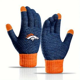 Denver Broncos Waffle Knit Glove