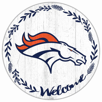 Denver Broncos Welcome 12in Circle