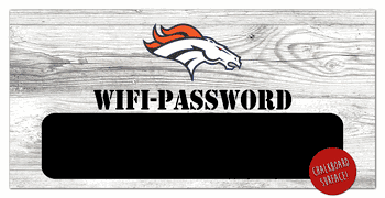 Denver Broncos Wifi Password 6x12 Sign