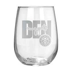 Denver Nuggets 17oz Stemmless Wine Glass