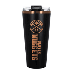 Denver Nuggets 32oz Black and Copper Big Slim with Straw