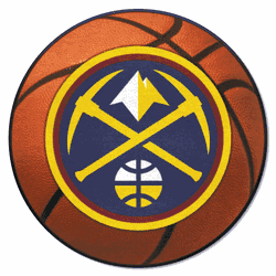 Denver Nuggets Basketball Rug - 27in. Diameter