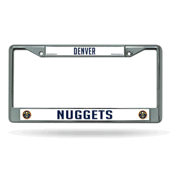 Denver Nuggets Standard Chrome Frame with Plastic Inserts 12