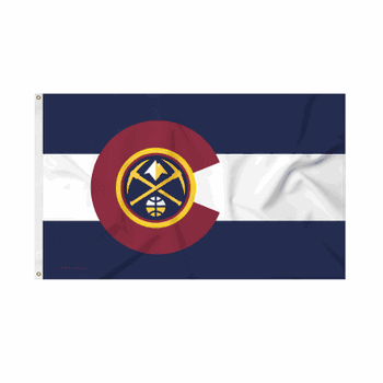 Denver Nuggets Colorado State 3' x 5' Banner Flag Single Sided