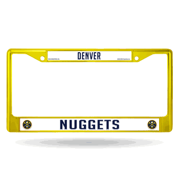 Denver Nuggets Colored Chrome Frame Secondary Yellow