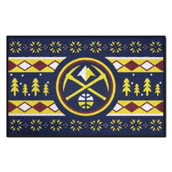 Denver Nuggets Holiday Sweater Starter Mat Accent Rug - 19in. x 30in.