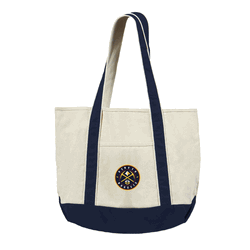 Denver Nuggets NBA Canvas Tote with Colored Strap