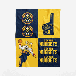 Denver Nuggets NBA Domino Swaddle Blanket 40x50 inches