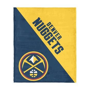 Denver Nuggets NBA Halftone Silk Touch Throw Blanket 46x60 inches