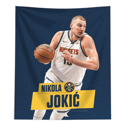 Denver Nuggets Nikola Jokic NBA  Printed Wall Hanging 50x60 inches