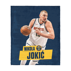 Denver Nuggets Nikola Jokic NBA  Silk Touch Throw Blanket 50x60 inches