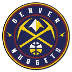 Denver Nuggets Roundel Rug - 27in. Diameter