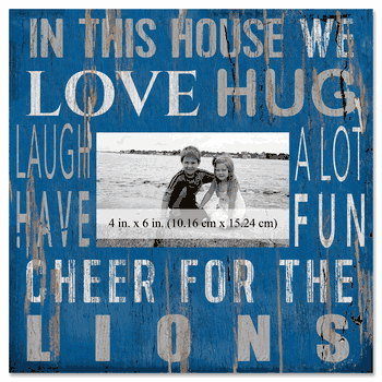 Detroit Lions 10x10 In This House Frame