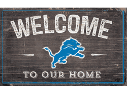 Detroit Lions 11x19 Welcome to our Home Sign