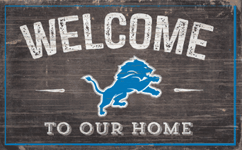 Detroit Lions 11x19 Welcome to our Home Sign