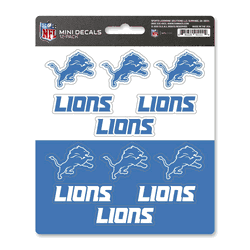 Detroit Lions 12 Count Mini Decal Sticker Pack