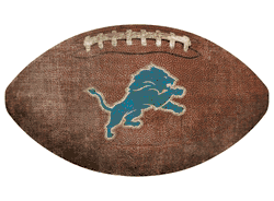 Detroit Lions 12" Football Shaped Sign