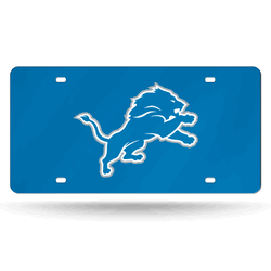 Detroit Lions  12" x 6" Laser Cut Tag For Car/Truck/SUV