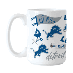 Detroit Lions 15oz Native Sublimated Mug